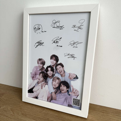 BTS Framed Poster with Autographs