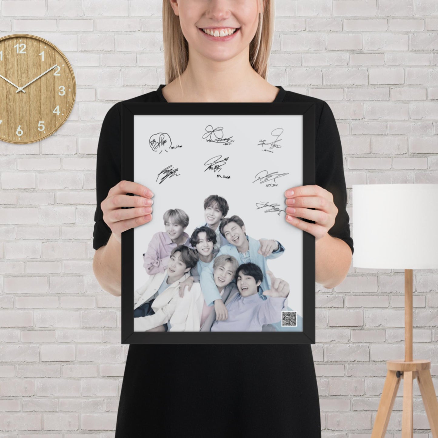 BTS Framed Poster with Autographs