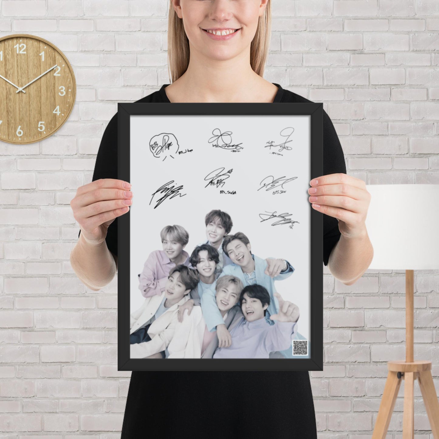 BTS Framed Poster with Autographs