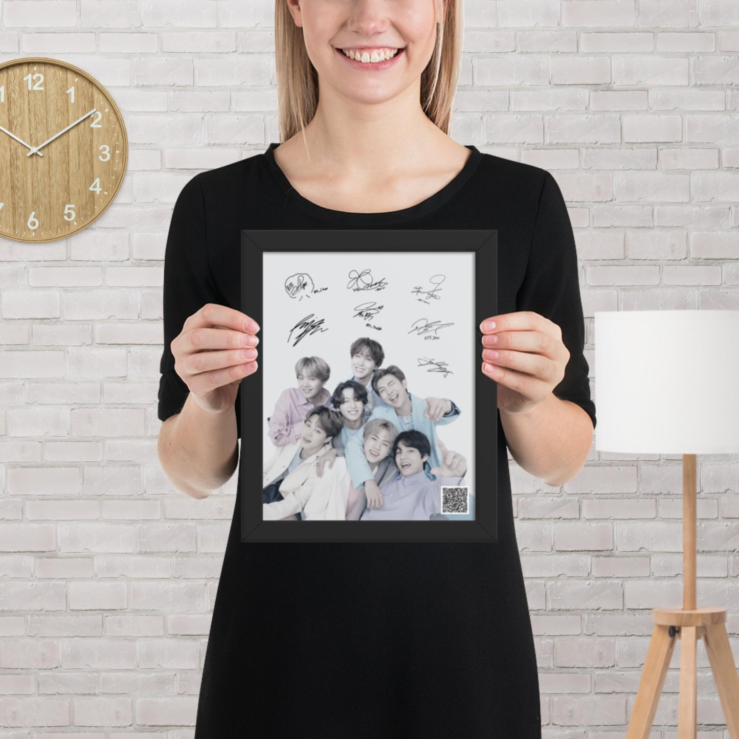 BTS Framed Poster with Autographs