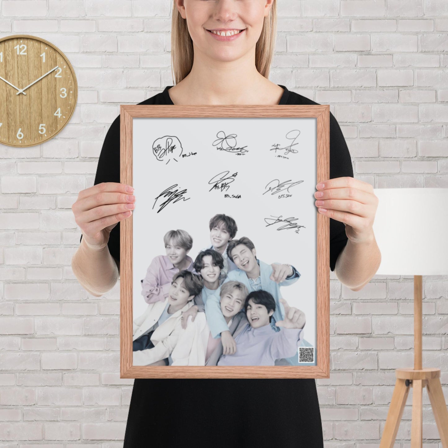 BTS Framed Poster with Autographs