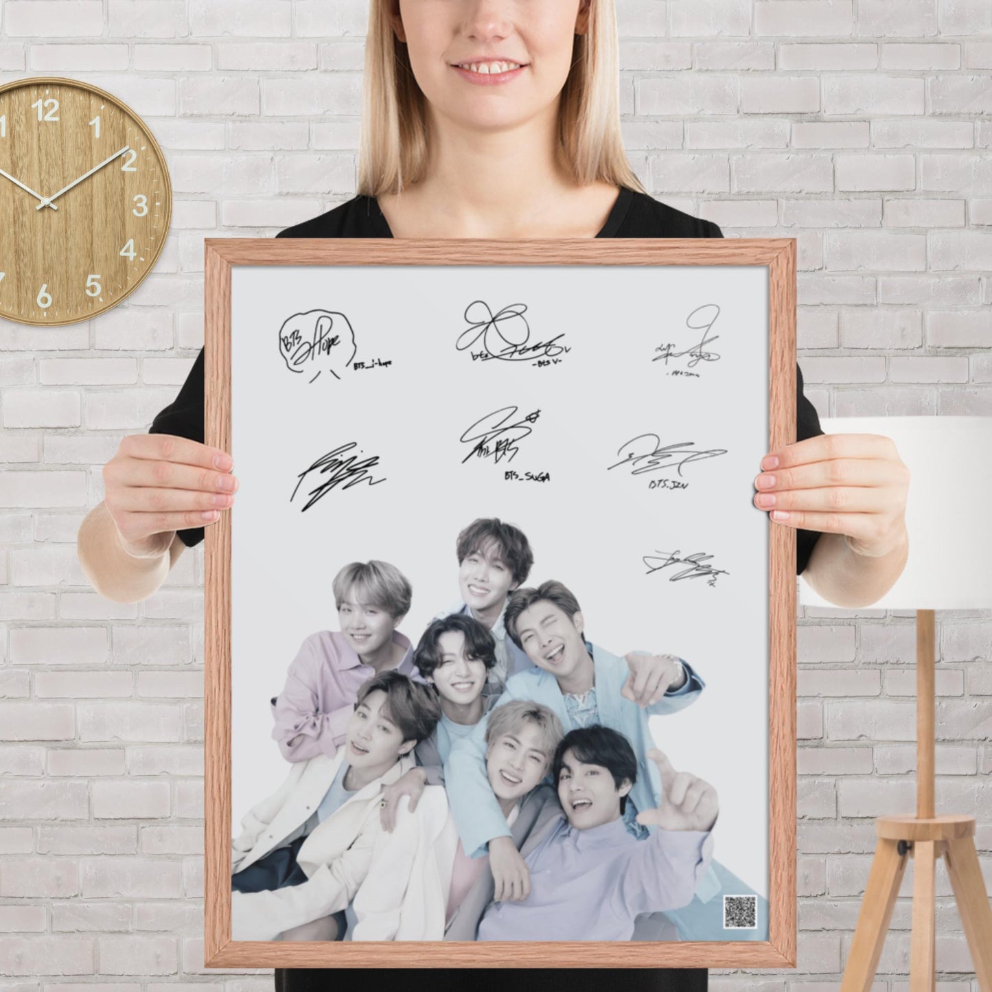 BTS Framed Poster with Autographs