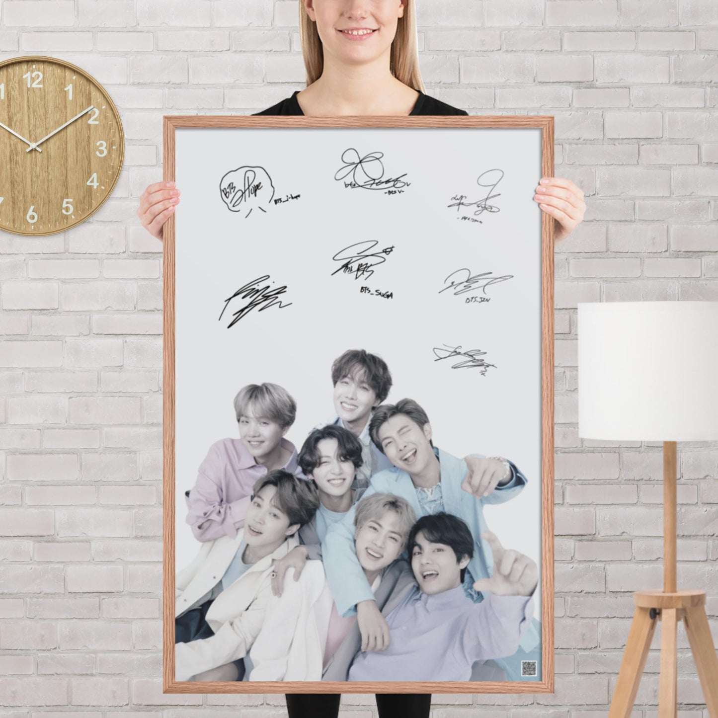 BTS Framed Poster with Autographs