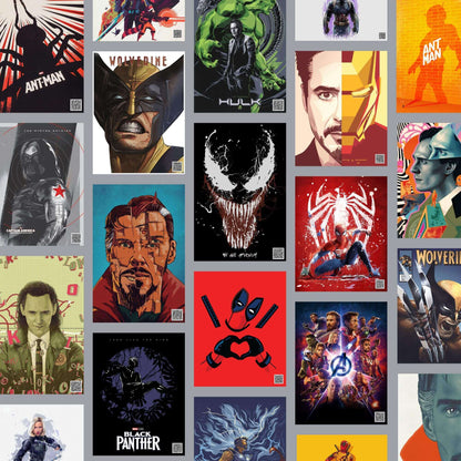 Marvel Digital Posters Big Pack (60+ Unique Pieces)