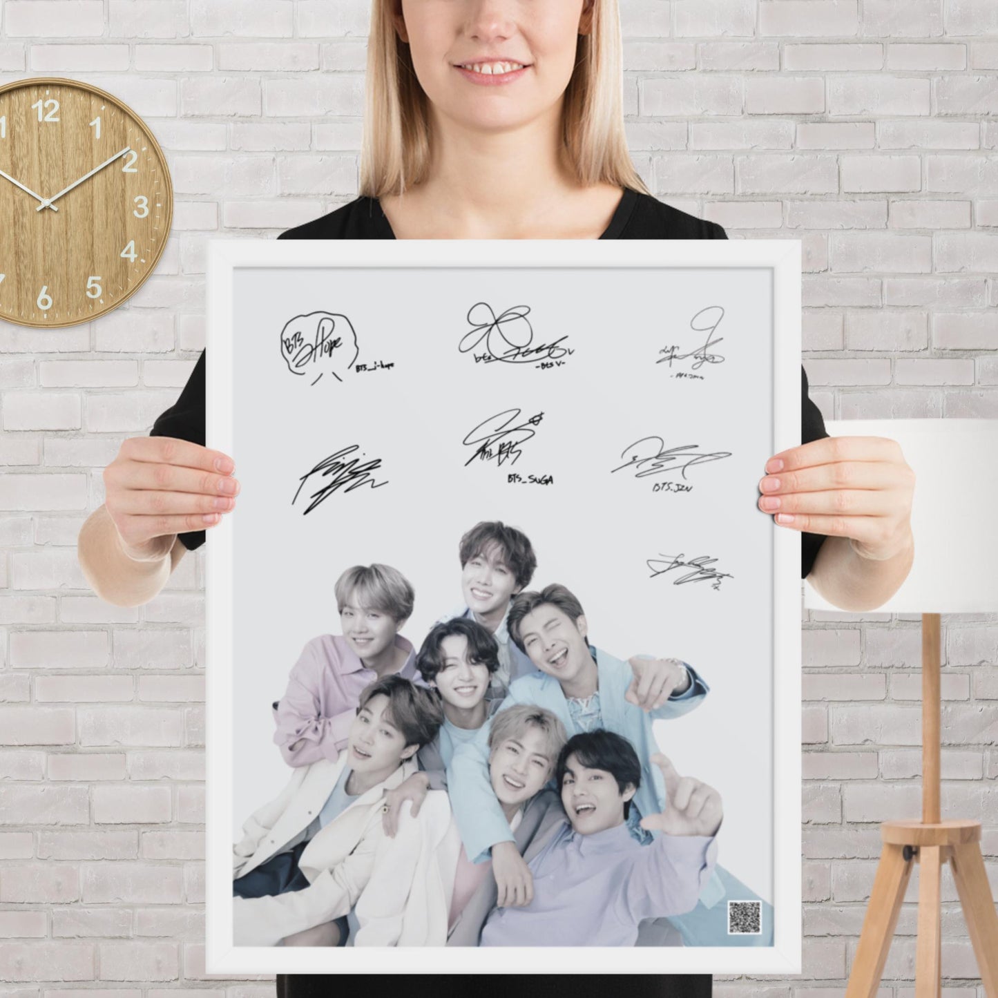 BTS Framed Poster with Autographs